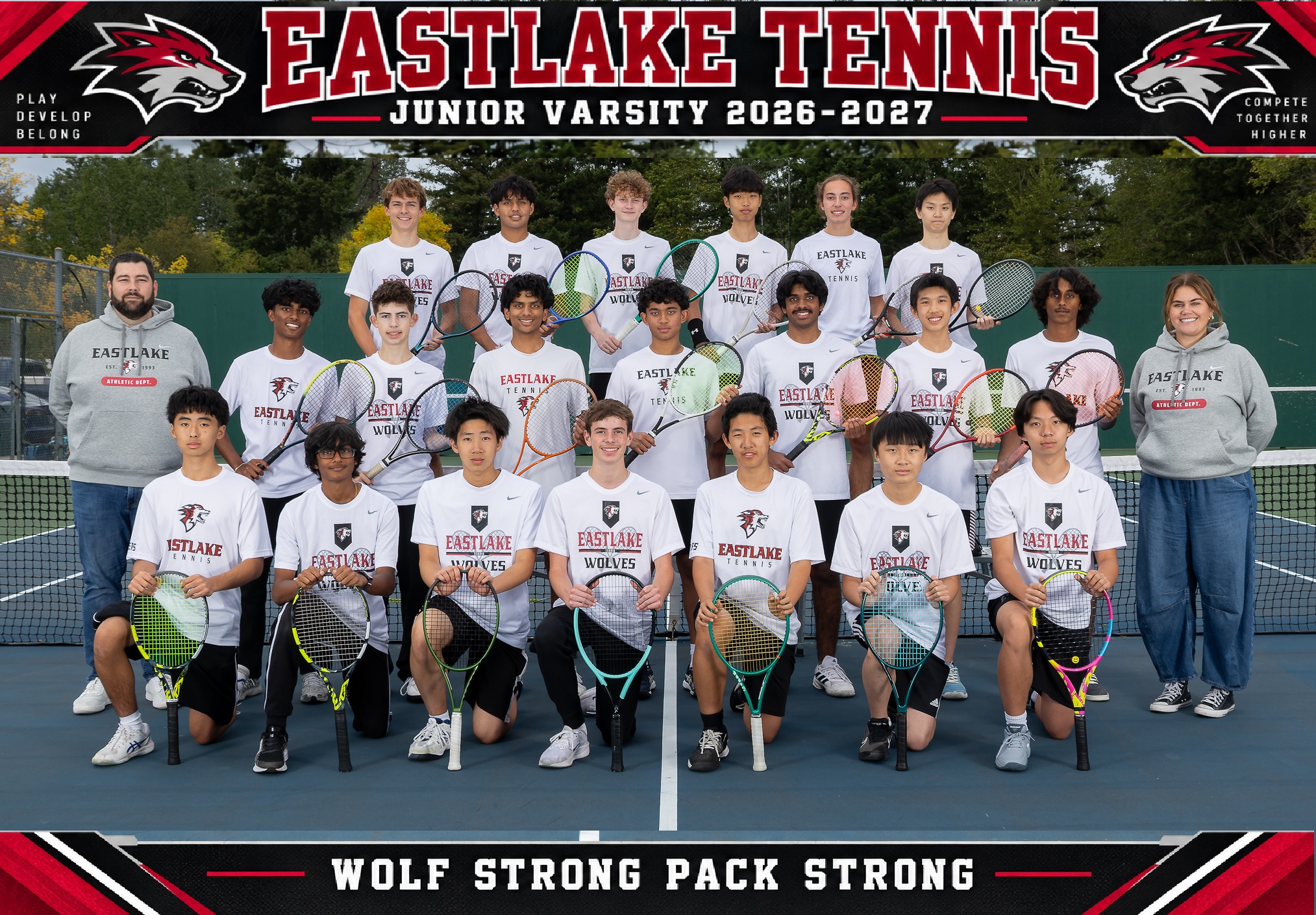 Eastlake Boys Tennis junior varsity team for the 2026-2027 season